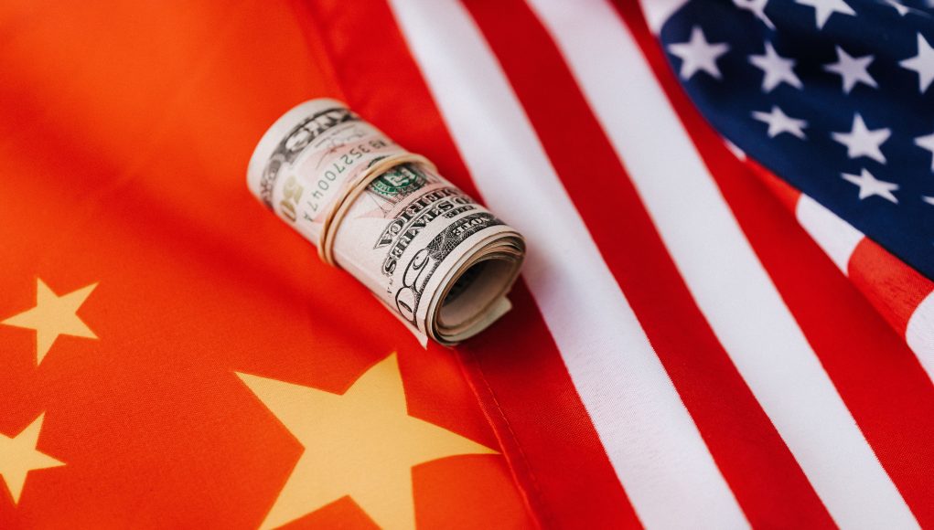 US and China Flag